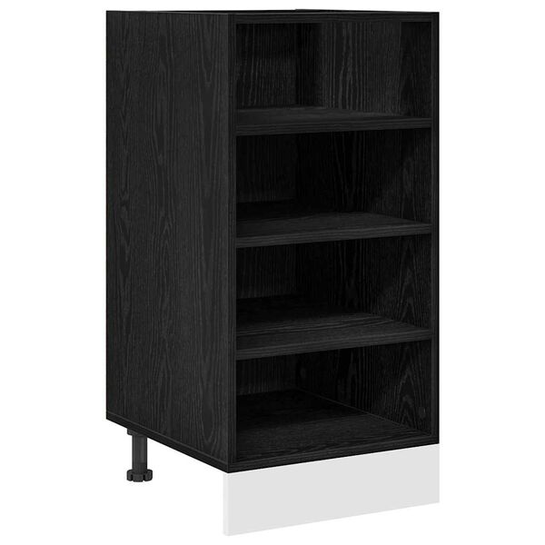 vidaXL K&oslash;kken base kabinet Sort eg 40 x 44,5 x 81,5 cm Konstrueret tr&aelig;