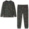 vidaXL Pyjamas til b&oslash;rn str. 104 kakifarvet