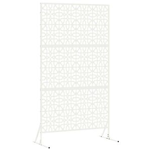 vidaXL Privatlivssk&aelig;rm 100 x 50 x 180 cm St&aring;l Hvid