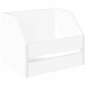 vidaXL Vinylalbum kasse Hvid 38 x 30 x 29 cm Konstrueret tr&aelig;