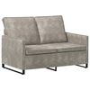 vidaXL 2-personers sofa Lysegr&aring; 130 x 81 x 82 cm Faux suedestof