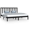vidaXL sengeramme 180x200 cm Super King massivt fyrretr&aelig; gr&aring;