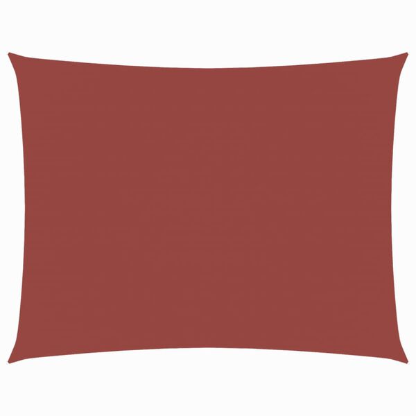 vidaXL solsejl 4x5 m rektangul&aelig;r oxfordstof terrakotta
