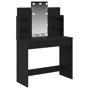 vidaXL Kl&aelig;deskab Sort eg 96 x 39 x 142 cm Konstrueret tr&aelig;