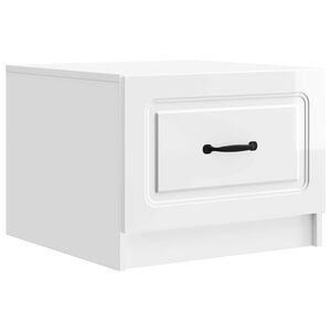 vidaXL Sofabord Hvid h&oslash;jglans 49 x 50 x 37 cm Konstrueret tr&aelig;