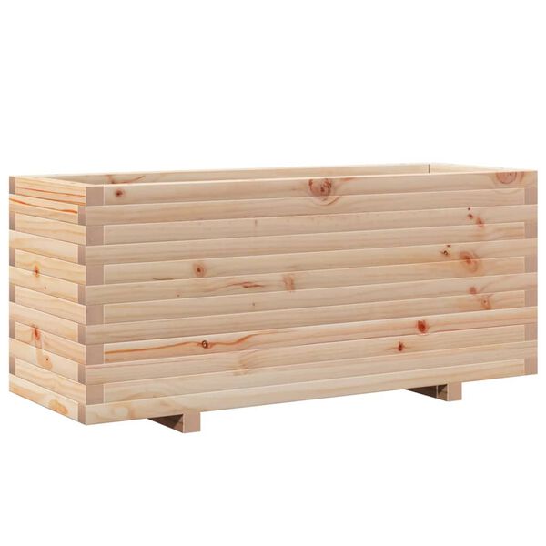 vidaXL plantekasse 110x40x49,5 cm massivt fyrretr&aelig;