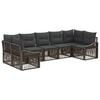 vidaXL Havesofa S&aelig;t 7 stk. 7-Antal s&aelig;der Gr&aring; polyrattan