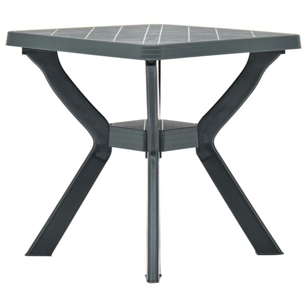 vidaXL bistrobord 70x70x72 cm plast grøn