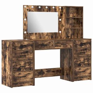 vidaXL Kl&aelig;deskab 3 stk. R&oslash;get eg 78,5 x 41 x 135 cm Konstrueret tr&aelig;