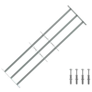vidaXL Sikkerhedsrist til vinduer med 3 tv&aelig;rst&aelig;nger 3 stk. 930-1740 mm