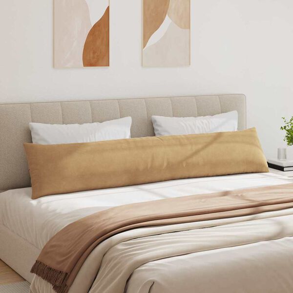 vidaXL Sofapuder 2 pcs Brun 200 x 40 cm Velourstof