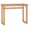 vidaXL skrivebord 100x45x75 cm massivt teaktr&aelig;
