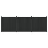 vidaXL Hegnspanel 3 stk. 530 x 186,5 cm WPC og Aluminium Sort
