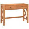 vidaXL skrivebord med 2 skuffer 100x40x75 cm teaktr&aelig;