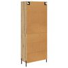 vidaXL Highboard Artisan Egetr&aelig; 69,5 x 34 x 180 cm Konstrueret tr&aelig;