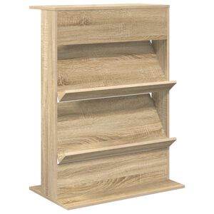 vidaXL Magasin Rack Sonoma eg 70 x 41 x 96 cm Konstrueret tr&aelig;