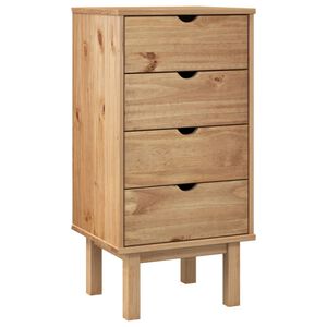 vidaXL kommode OTTA 45x39x90 cm massivt fyrretr&aelig;