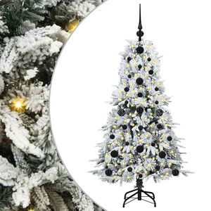 vidaXL Kunstigt Hinged Juletr&aelig; med 150 LED'er Hvid 120 cm PE og PVC
