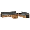 vidaXL Udend&oslash;rs sofagruppe 8 pcs Naturlig og Antracit 79 x 79 x 37 cm