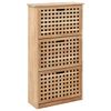 vidaXL skoskab 55x20x104 cm massivt valn&oslash;ddetr&aelig;