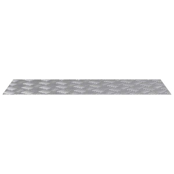 vidaXL Trappe Tread Rektangul&aelig;r 4 pcs S&oslash;lv 80 x 30 cm Aluminium