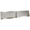 vidaXL St&oslash;ttemur 2 stk. 100 x 12 x 40 cm Rustfrit st&aring;l S&oslash;lv