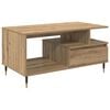 vidaXL Sofabord Artisan Egetr&aelig; 90 x 49 x 45 cm Konstrueret tr&aelig;