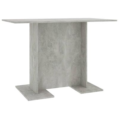vidaXL spisebord 110x60x75 cm konstrueret træ betongrå