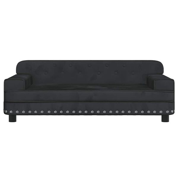 vidaXL sofa til b&oslash;rn 90x53x30 cm velour sort