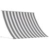 vidaXL Markise Anthracit og hvid 200 x 150 cm