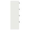 vidaXL Fil kabinett med skuffe Hvid 44 x 50 x 106,5 cm Koldvalset St&aring;l