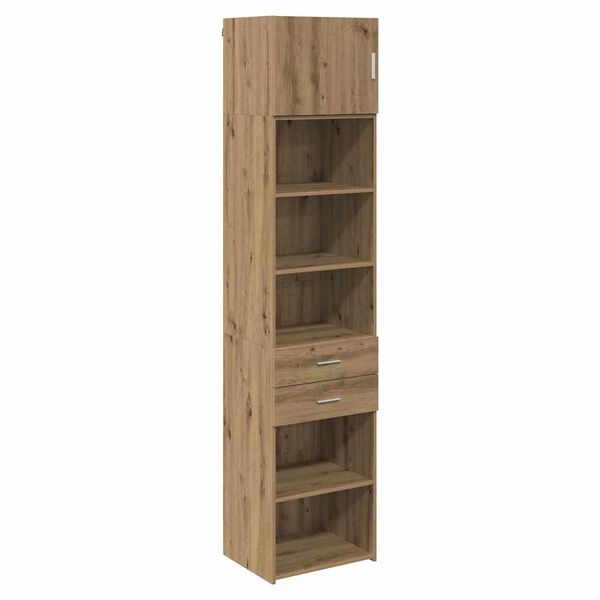 vidaXL Highboard Artisan Egetr&aelig; 50 x 42,5 x 225 cm Konstrueret tr&aelig;