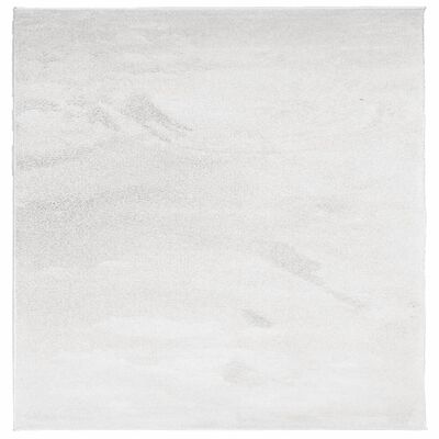 vidaXL gulvtæppe OVIEDO 200x200 cm kort luv grå