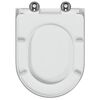 vidaXL Toilet s&aelig;de Hvid 49 x 36 x 4 cm Duroplast