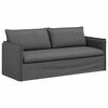 vidaXL Sofa 2 pcs M&oslash;rkegr&aring; 196 x 82 x 85 cm Stof