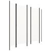 vidaXL 5-panels rumdeler 250 x 180 cm hvid