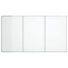 vidaXL magnetisk whiteboard 180x100x1,7 cm foldbart aluminium