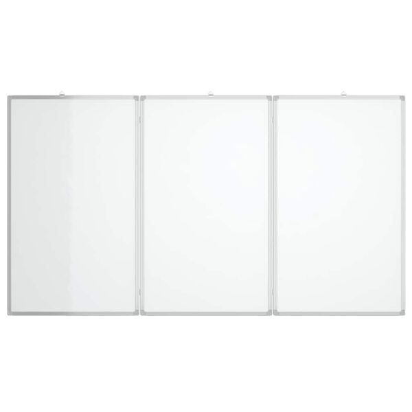 vidaXL magnetisk whiteboard 180x100x1,7 cm foldbart aluminium