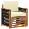 vidaXL Udend&oslash;rs Mellem Sofa Naturfarvet
