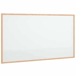 vidaXL magnetisk whiteboardtavle med ramme i massivt fyrretr&aelig; 100x55 cm