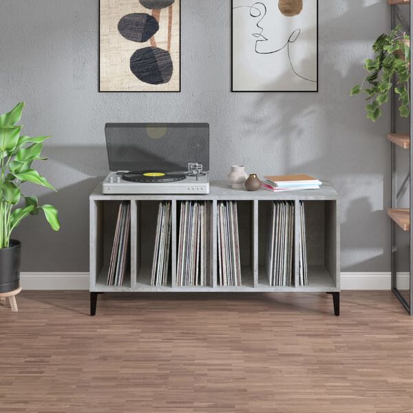 vidaXL vinylskab 100x38x48 cm konstrueret tr&aelig; betongr&aring;