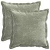 vidaXL Pudebetr&aelig;k 2 stk. HOUTEN Gr&oslash;n 30 x 30 cm Chenille Stof
