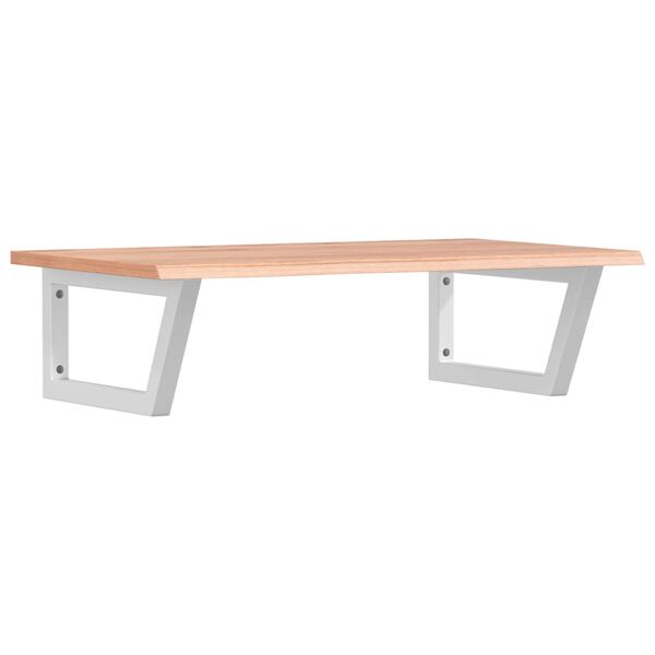 vidaXL badev&aelig;relseshylde st&aring;l og massivt egetr&aelig;