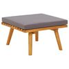 vidaXL havefodskammel med hynde 60x60x29 cm massivt akacietr&aelig;