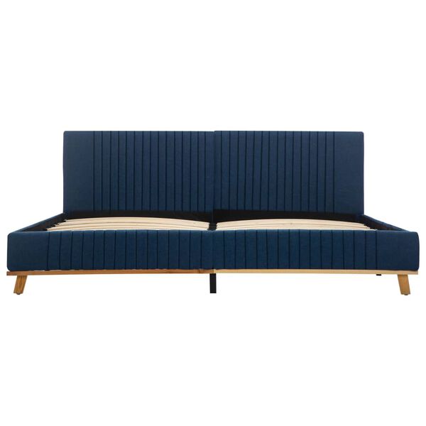 vidaXL sengestel 160 x 200 cm stof blå