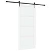 vidaXL Skyded&oslash;r ORKDAL 93 x 211 cm Konstrueret tr&aelig; Hvid og sort