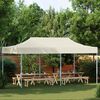 vidaXL Party Tent Creme 291 x 580 x 315 cm Oxford stof