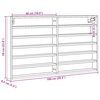 vidaXL vitrineskab 100x8,5x58 cm konstrueret tr&aelig; sonoma-eg