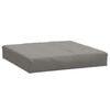 vidaXL pallehynde 60x60x9,5 cm stof meleret m&oslash;rkegr&aring;