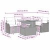 vidaXL Havesofa S&aelig;t med opbevaring 6 pcs Beige Poly rattan